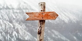 Wegweiser Pfeil nach rechts