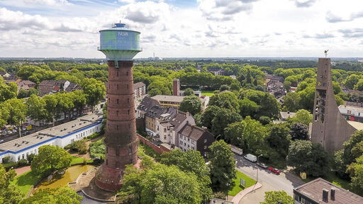 Wasserturm im Bezirk Hamborn