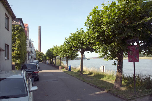 Wilhelmallee in Duisburg-Homberg direkt am Rhein gelegen.