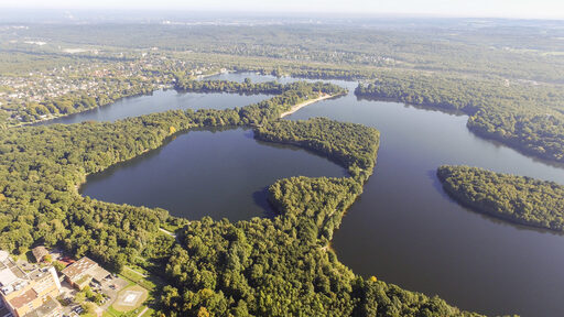 Ansicht der sechs Seen Platte