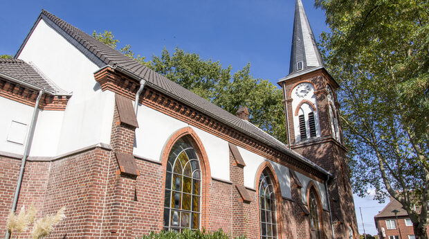 Duisburg-Walsum: Ev. Kirche Aldenrade an der Friedrich-Ebert-Straße 143
