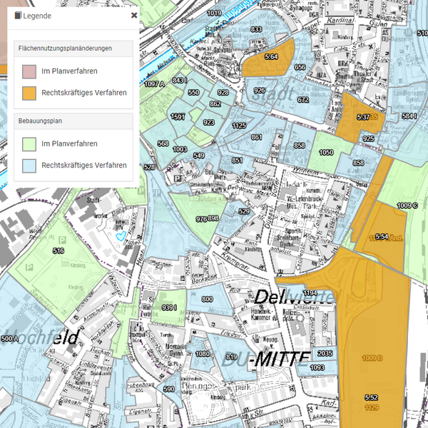Ausschnitt Geo-Portal