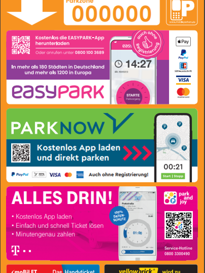 Aufkleber Smart Parking