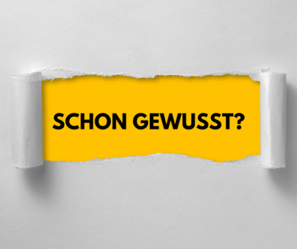 Schriftzug "Schon gewusst?"