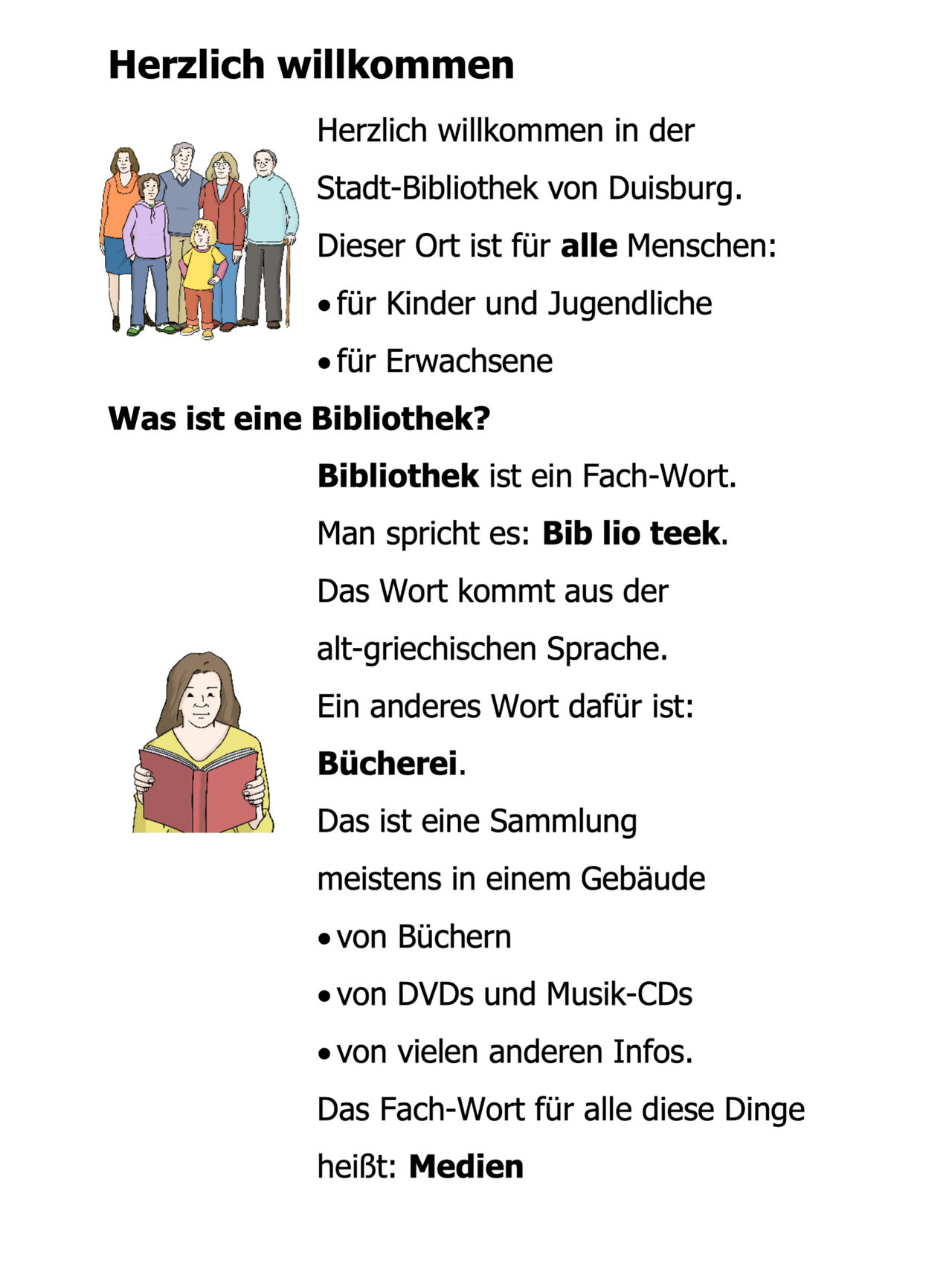 Infos in Leichter Sprache
