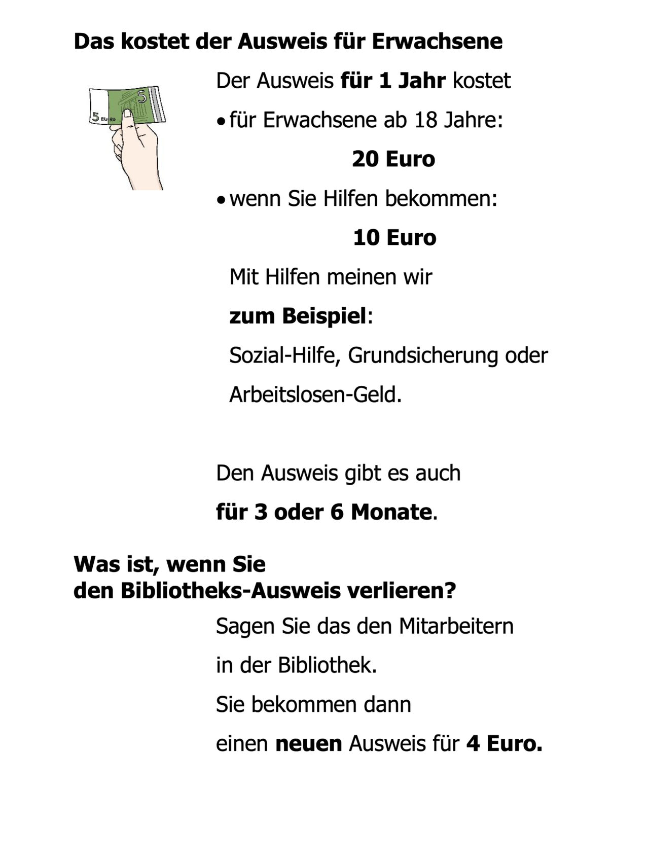 Infos in Leichter Sprache