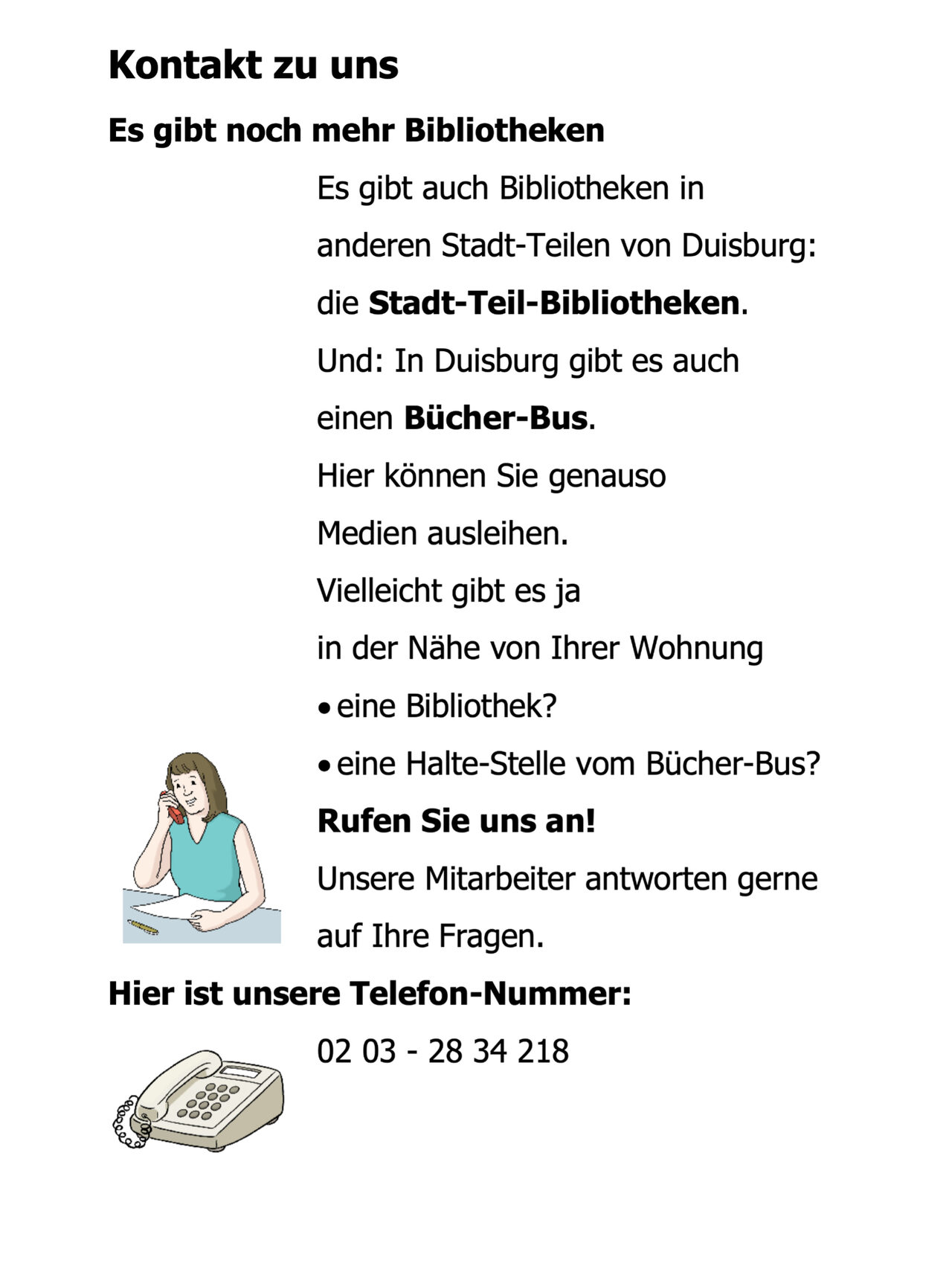 Infos in Leichter Sprache