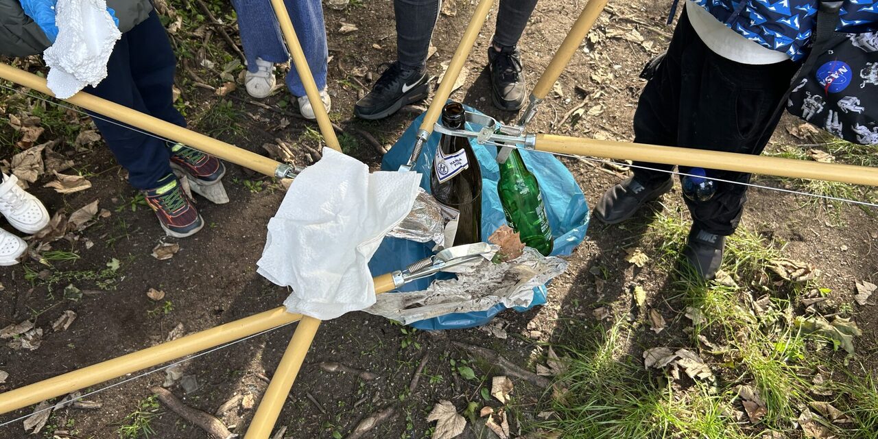 Müllzangen und Müllsack