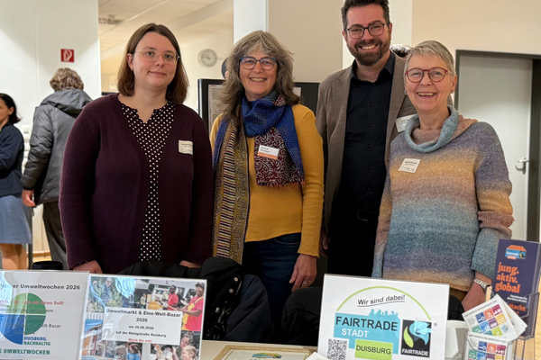 Umweltamt gemeinsam mit dem Weltladen Duisburg e.V. auf der 10. Duisburger Bildungskonferenz