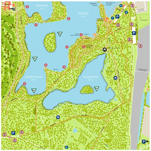 Wanderroute Haubachsee