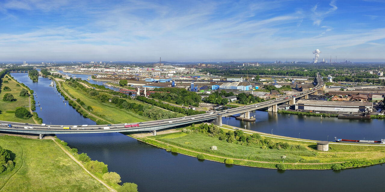 Luftaufnahme der Ruhr