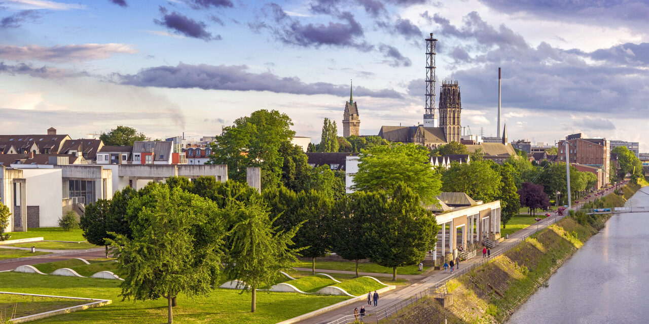Ansicht auf den Garten der Erinnerung – auch Altstadtpark genannt