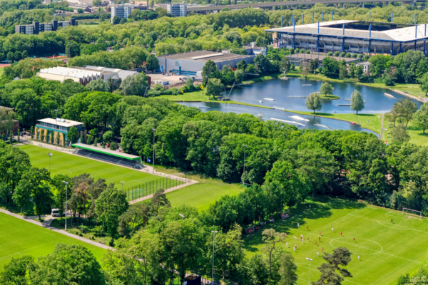 Ansicht auf den Sportpark Duisburg