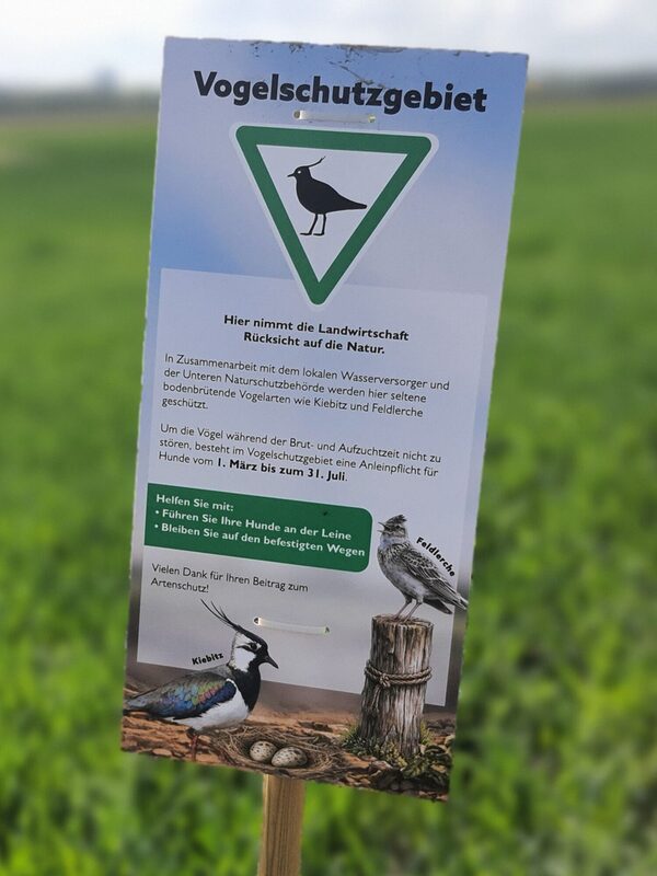 Bildausschnitt von einer Informationstafel im Binsheimer Feld