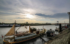 Duisburg Ruhrort, view to the Rhine