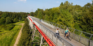 Railway cycle path in Gelsenkirchen