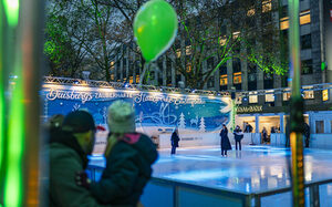Artificial ice skating rink