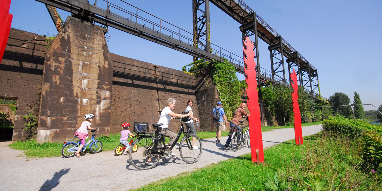 Op de fiets het Landschaftspark Duisburg-Nord ontdekken