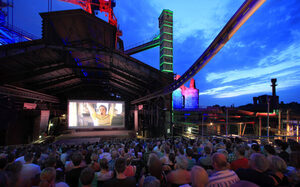 Openluchtbioscoop in het Landschaftspark