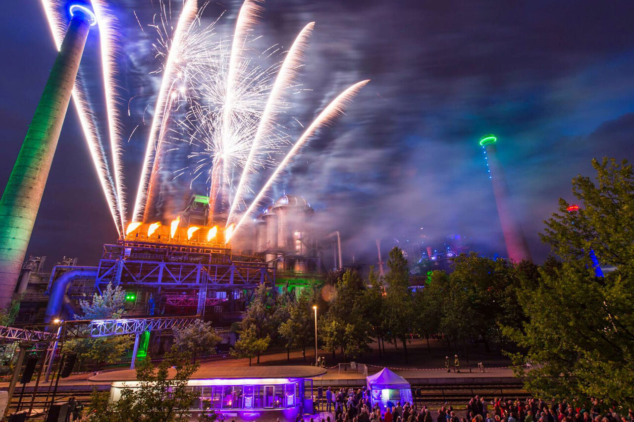 Extraschicht in het Landschaftspark Duisburg-Nord