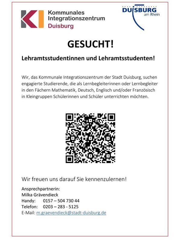 Stellengesuch des KI