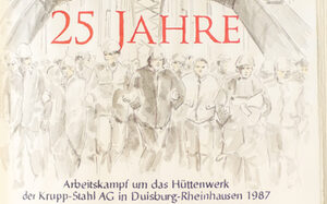 Seite im Goldenen Buch- 25 Jahre Arbeitskampf "Brücke der Solidarität"