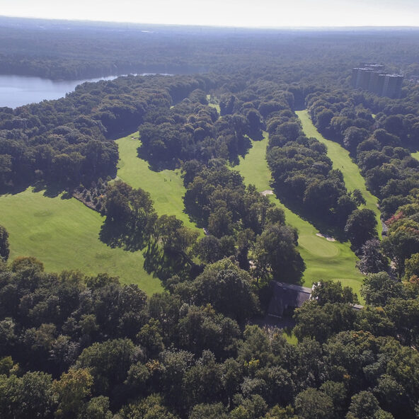 Golfplatz Luftperspektive