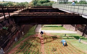 Kletternetz im Landschaftspark Duisburg-Nord