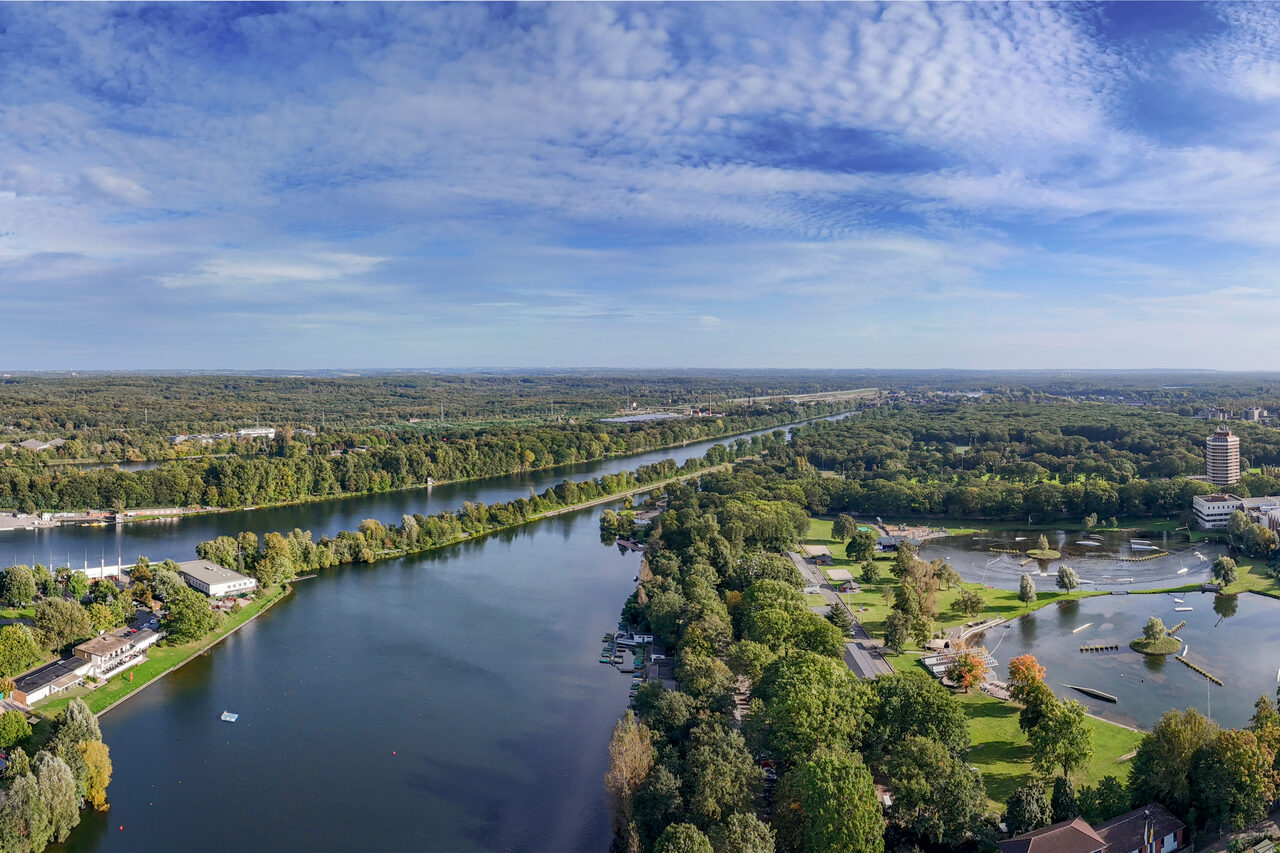 Regattabahn Duisburg von oben