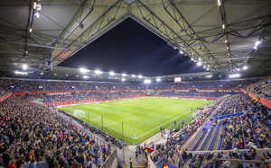 Schauinsland Reisen Arena während eines Fußballspiels