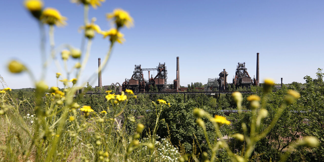 Landschaftspark Duisburg-Nord im Frühling