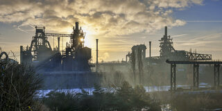 Landschaftspark Duisburg-Nord im Winter