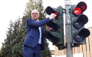 OB Ampel Nahaufnahme