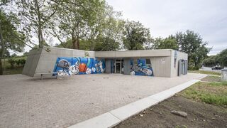 Gebäude des Jugendzentrums "Blaues Haus"