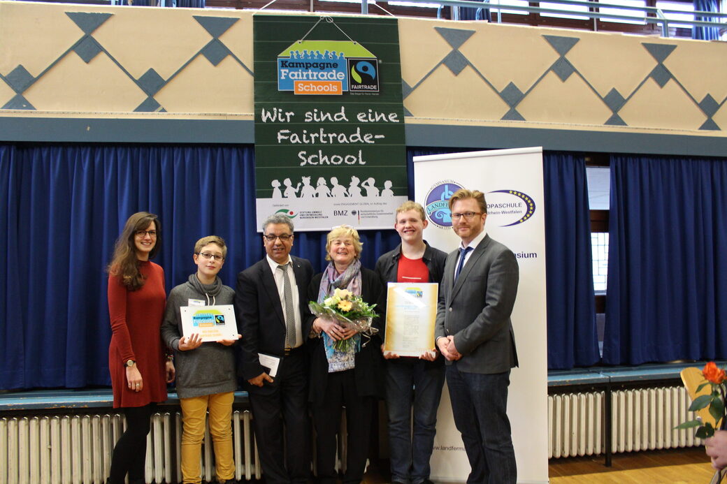Auszeichnung Fairtrade-School - Landfermann-Gymnasium