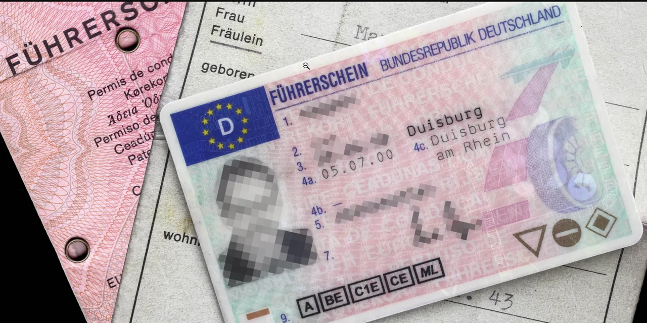 Verschiedene Führerscheine