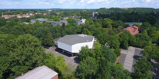 Stadthalle Walsum Luftaufnahme