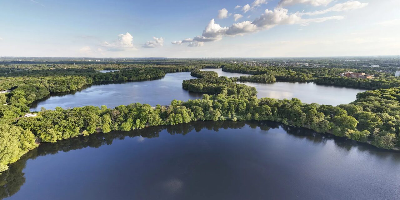 Luftbild - Sechs-Seen-Platte Duisburg