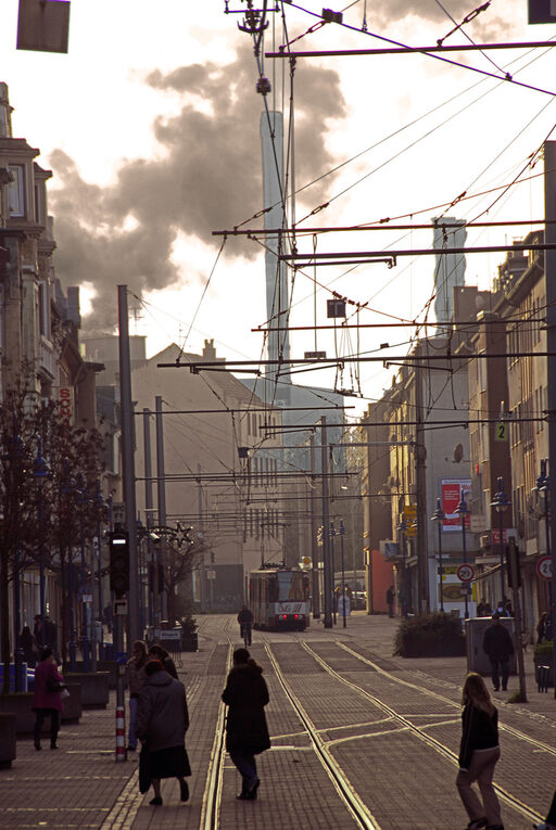 Marxloh, Straßenzug im Morgenlicht