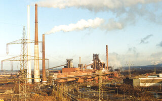 Industriegelände von ThyssenKrupp Steel