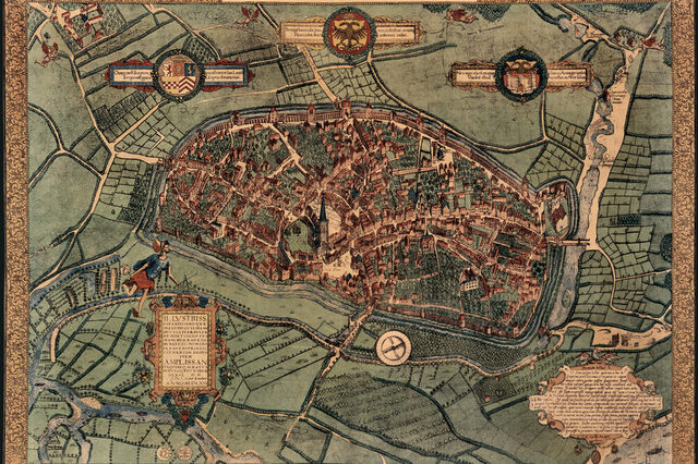 Stadtplan nach Johannes Corputius