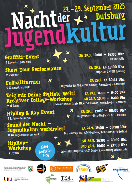 Plakat Nacht der Jugendkultur