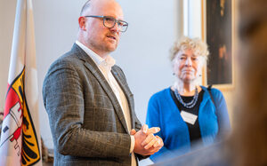 Oberbürgermeister Sören Link und Prof. Dr. Gesine Schwan